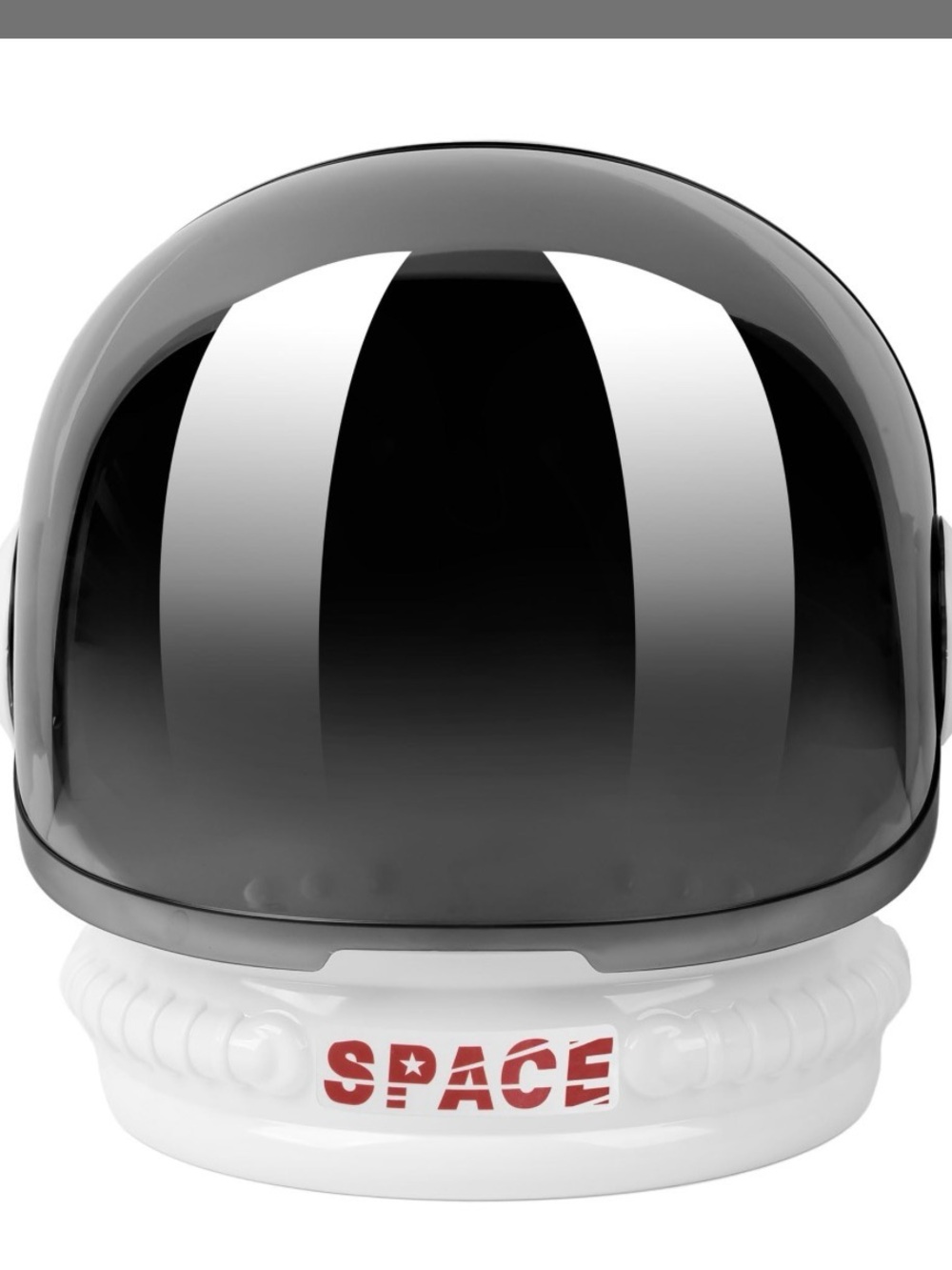 Space Helmet Ceramic Canister - Black and White